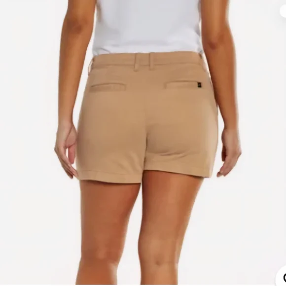 Banana Republic Womens Tan Chino Shorts Size 6 - Picture 2 of 9